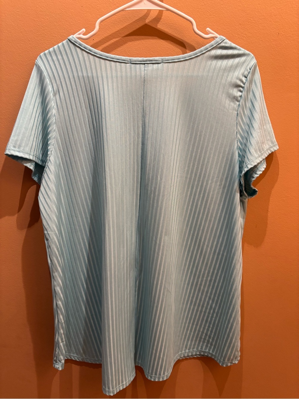 Star Vixen ribbed knit faux button front lightweight blouse Size 2X - Picture 7 of 7